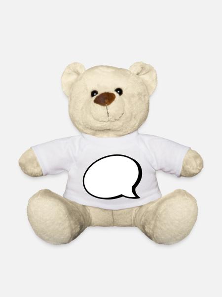 Sprechblase - Teddy - Weiß