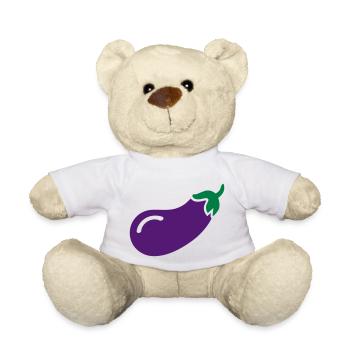 Aubergine - Nounours - blanc - Devant