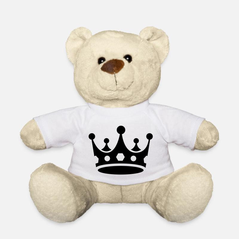 Krone - Teddy - Weiß