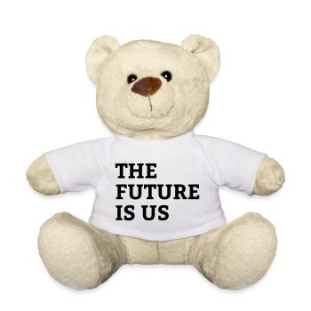 The Future Is Us - Save the climate gift - Teddy Bear - white - Front