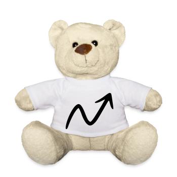Pfeil Zeichnung Skizze schwarz - Teddy - Weiß - Vorne