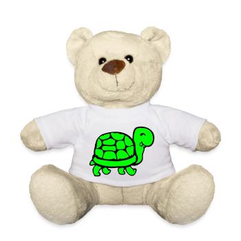 Turtle Cute Cute Funny Turtle Shell - Teddy Bear - white - Front