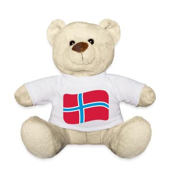 norwegen_flagge_3c - Teddy Bear - white - Front