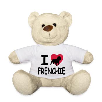 J'aime les Bouledogues Français - Nounours - blanc - Devant