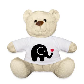 coeur d'éléphant - Nounours - blanc - Devant