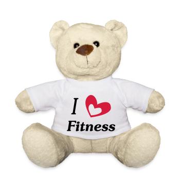 i love fitness - Teddy Bear - white - Front