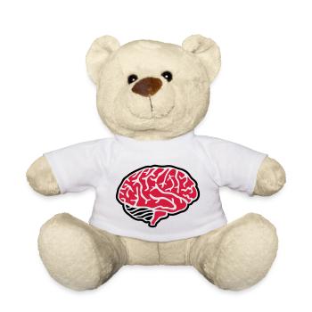 Gehirn - Teddy - Weiß - Vorne