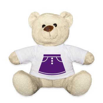 Logo - Teddy Bear - white - Front