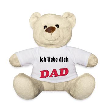 Ich liebe dich DAD - Nounours - blanc - Devant