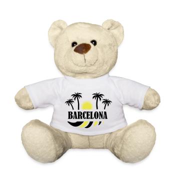 Barcelone - Nounours - blanc - Devant