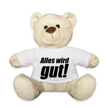 Alles wird gut - Teddy - Weiß - Vorne