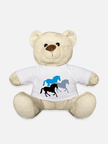 Cheval - Nounours - blanc