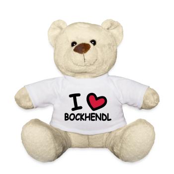 I Love Bockhendl Backhendl - Teddy Bear - white - Front