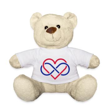 polyherz - Teddy - Weiß - Vorne