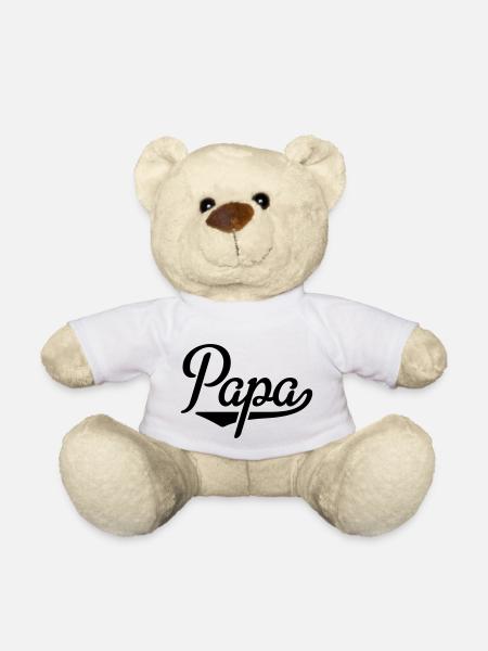 Papa - Teddy - Weiß