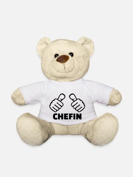 Chefin - Teddy - Weiß