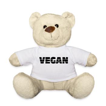 Vegan / Rétro / Vegan - Nounours - blanc - Devant