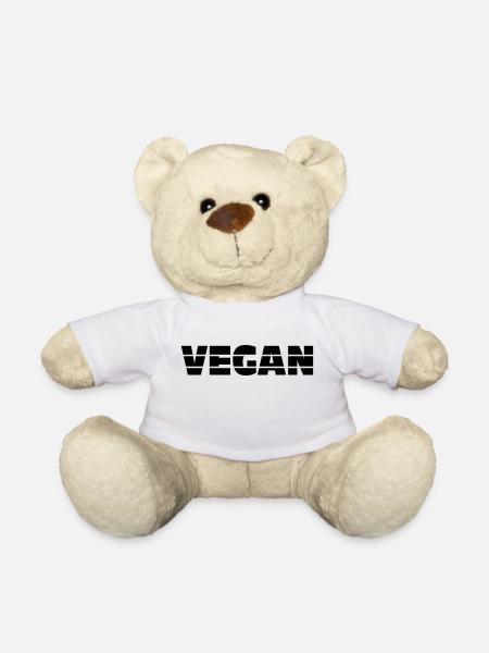 Vegan / Retro / Veganer - Teddy - Weiß