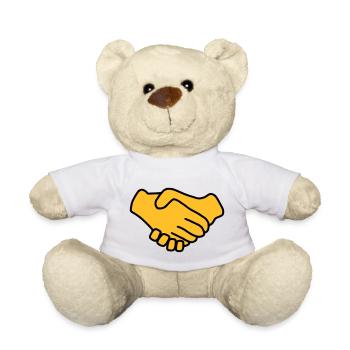 Emoji Main Donner la couleur sketch - Nounours - blanc - Devant