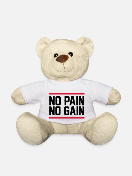no pain no gain - Teddy - Weiß