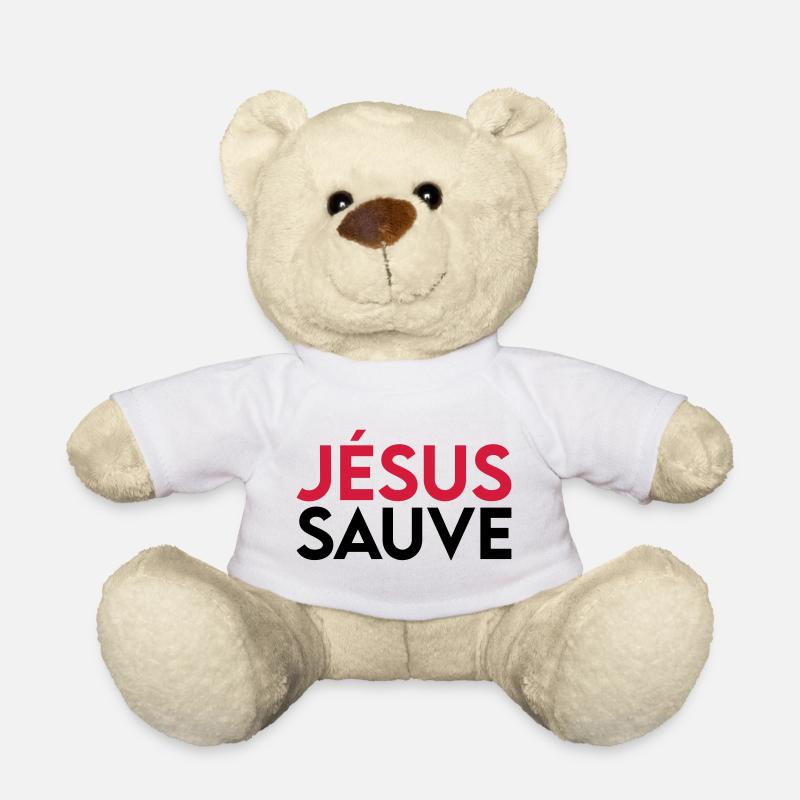 Jésus sauve - Nounours - blanc