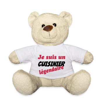 Je suis un CUISINIER légendaire !!! - Nounours - blanc - Devant