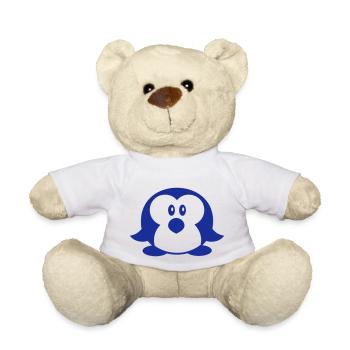 Penguin Cute Toddler Child Chick Happy Baby - Teddy Bear - white - Front