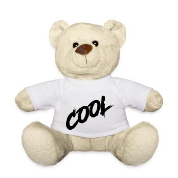 cool - Teddy Bear - white - Front
