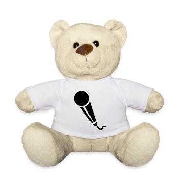 Microphone - Musique - Nounours - blanc - Devant