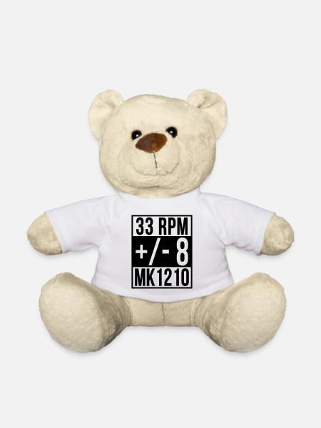 Straight outta DJ turntables Plattenspieler Vinyl - Nounours - blanc