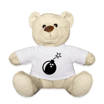 Bowlingkugel Bowling Bowler Bowling-Team Geschenk - Teddy - Weiß - Vorne