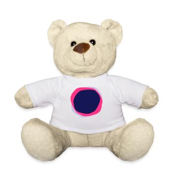 Psychedelic Circles - Teddy Bear - white - Front