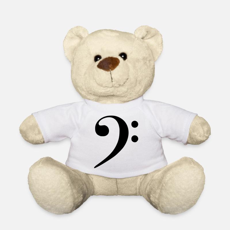 Bassschlüssel - Teddy - Weiß