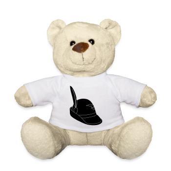 Alpine hat - Teddy Bear - white - Front