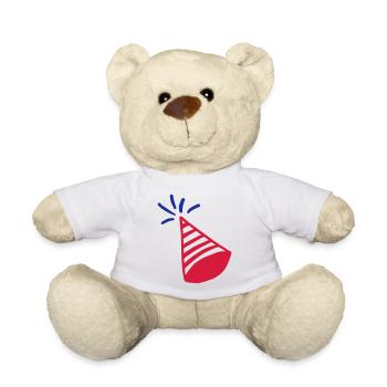 Chapeau de fête USA - Nounours - blanc - Devant
