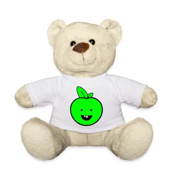 apple smile - Teddy Bear - white - Front