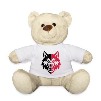 Logo de la tête de loup - Nounours - blanc - Devant