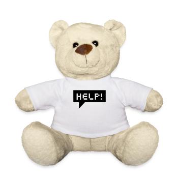 help bubble (b, 1c) - Teddy Bear - white - Front