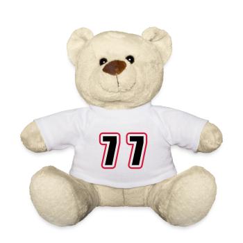 77 Nombre Collège - Nounours - blanc - Devant