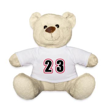 23 Nombre Collège - Nounours - blanc - Devant