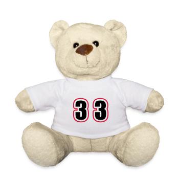 33 Nombre Collège - Nounours - blanc - Devant