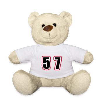 57 Zahl College - Teddy - Weiß - Vorne
