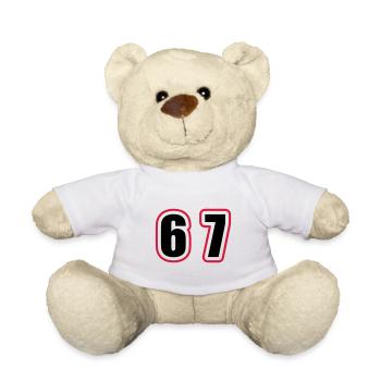67 Zahl College - Teddy - Weiß - Vorne