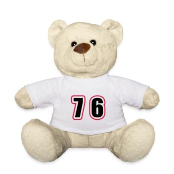76 Nombre Collège - Nounours - blanc - Devant