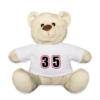 35 Aantal College - Teddy - wit - Voor