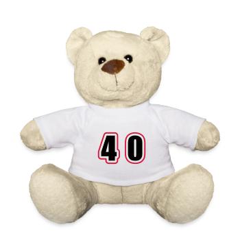 40 Nombre Collège - Nounours - blanc - Devant