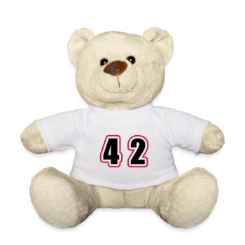 42 Nombre Collège - Nounours - blanc - Devant