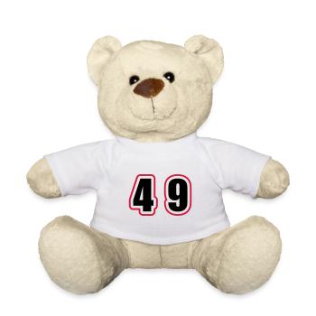 49 Nombre Collège - Nounours - blanc - Devant