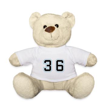 36 Number Symbol - Teddy Bear - white - Front