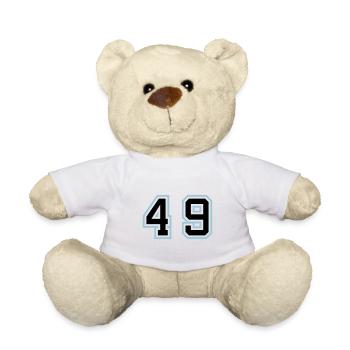 49 Symbole numérique - Nounours - blanc - Devant